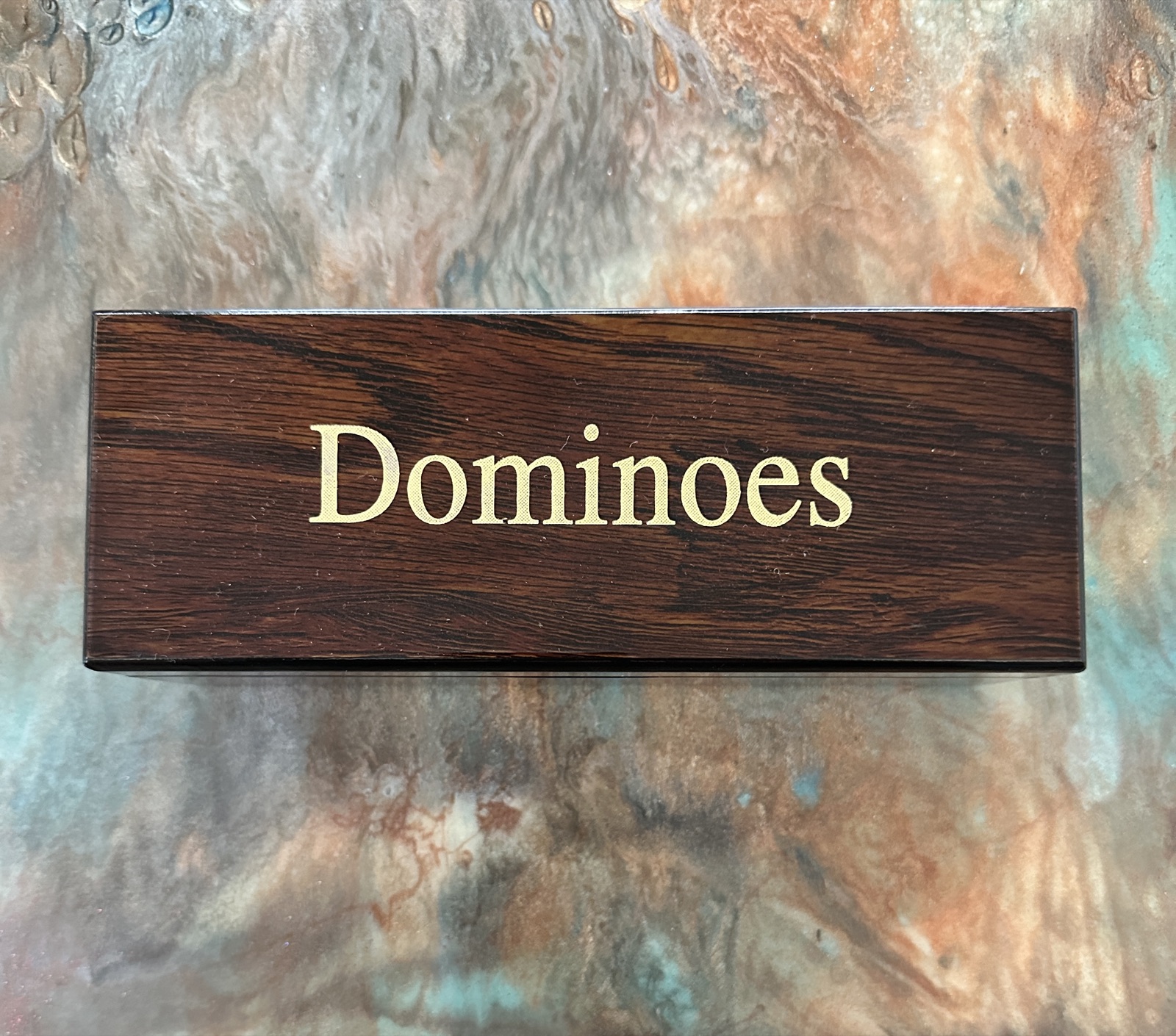 Dominoes on the table